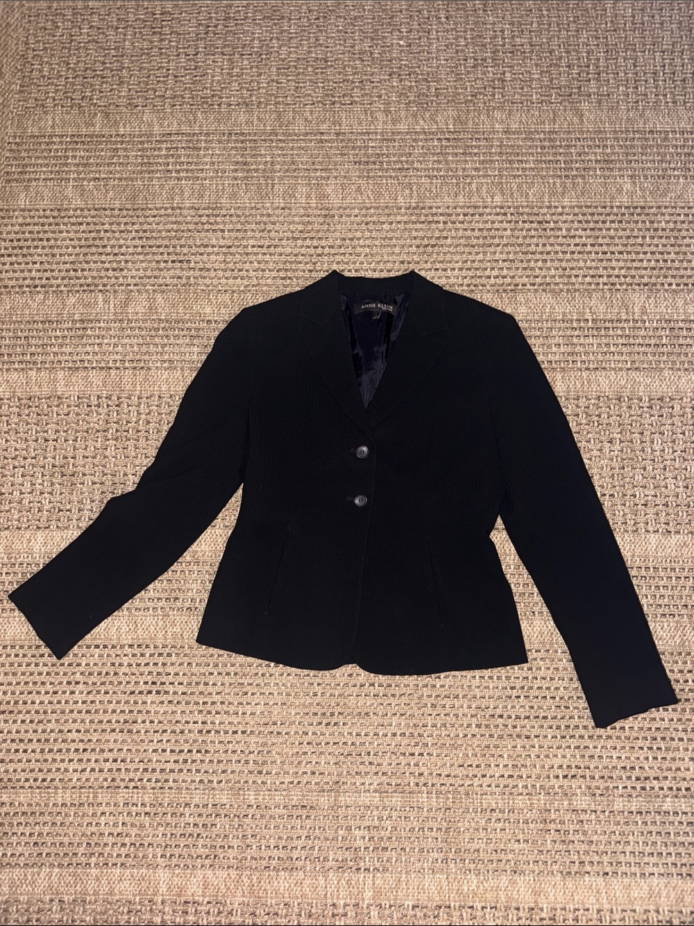 Anne Klein Black Classic Two-Button Women's Blazer